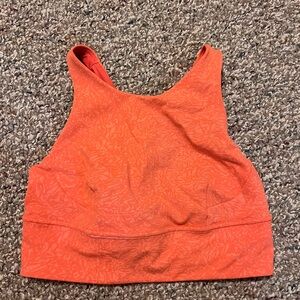 Orange Patterned Tank Top